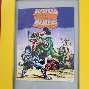 Masters of the Universe Framed Comic Art